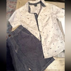 Boys 7 2 piece outfit- Lucky Brand